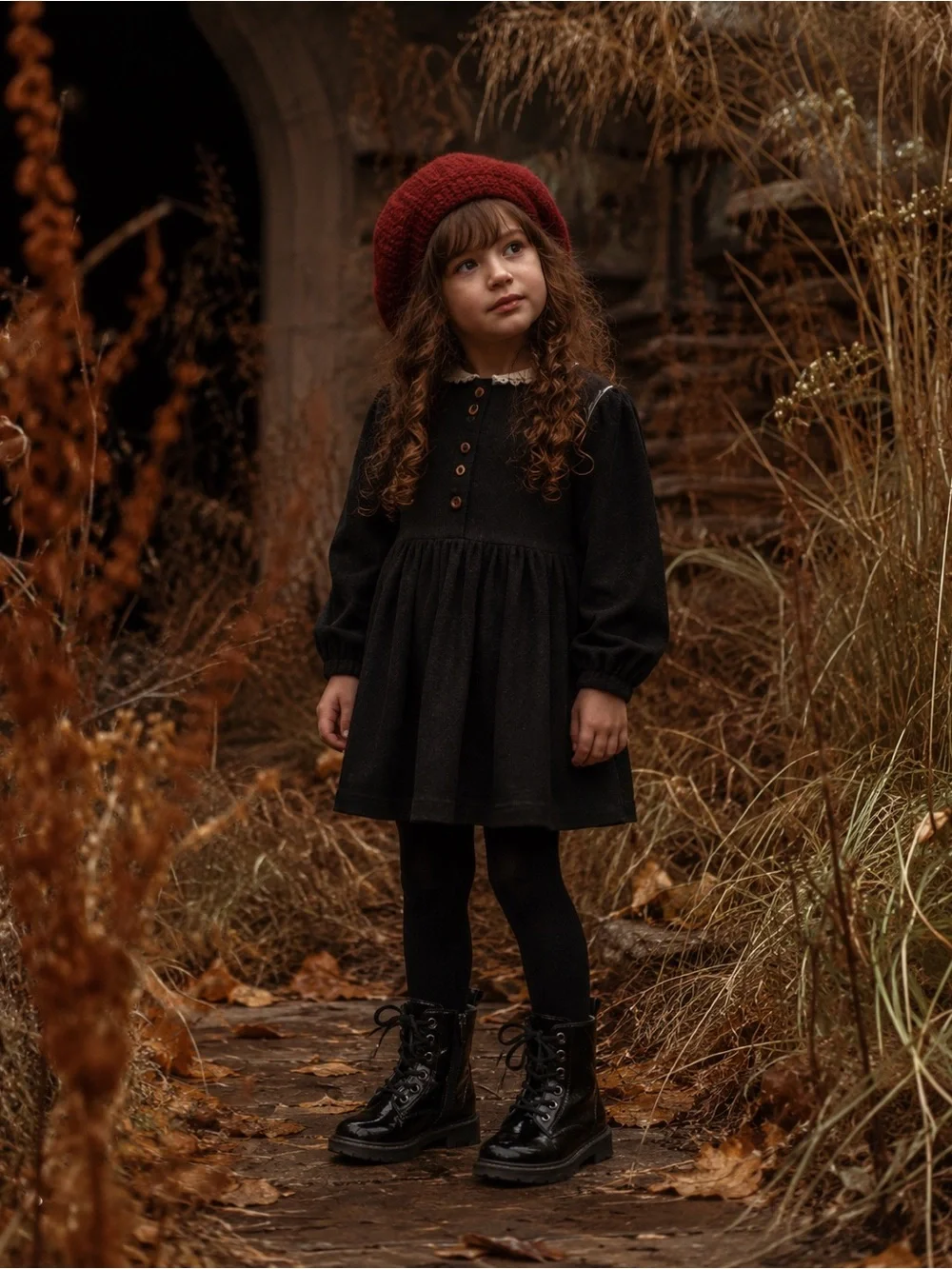 Wonder Nation Girls Black Glitter Combat Boots Lace Up Side Zip Toddler Size 2